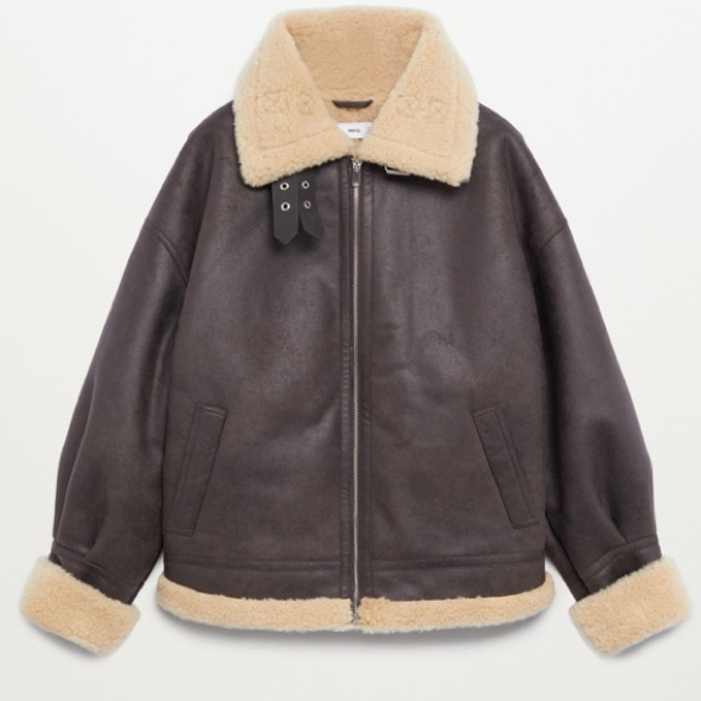 MANGO Biker Oversized Jacket